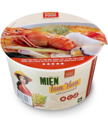 SIMPLY FOOD Tom Yum Vermicelli / Mien Tom Yum 9 Bowls X 2.6 OZ - Buy Online on GoSupps.com