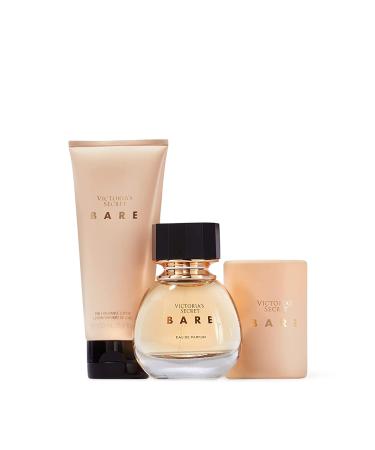 Victoria's Secret Bare 3-Piece Luxe Fragrance Gift Set - Eau de Parfum, Travel Lotion & Candle - 1.7 oz & 4.35 Fl Oz - Buy Online on GoSupps.com