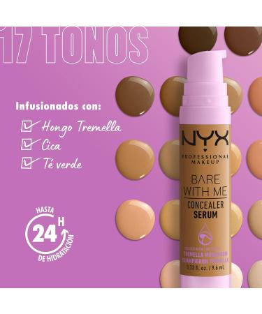 NYX PROFESSIONAL MAKEUP Bare With Me Concealer Serum, Up To 24Hr Hydration - Deep (Pack of 2) 13 Deep 0.32 Fl Oz (Pack of 2) - Buy Online on GoSupps.com