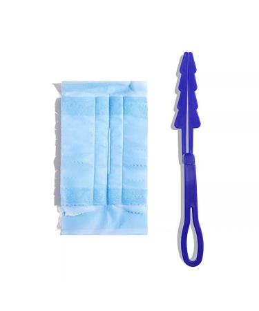 One-time Cleaning Feather Duster Household Furniture Desktop Gap Cleaning Brush Does not shed Hair 10 Pieces of Dust Duster Replacement Head + 1 Handle