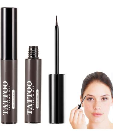 Eyebrow Makeup | Peel Off Sweatproof Tinted Brow Gel with Brow Templates - 3 Days Eyebrow Dye Tools for Women and Girls Long Lasting Eye Brow Cosmetics - Buy Online on GoSupps.com