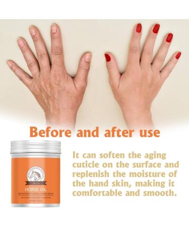 HAPPYWOO Hydrating Hand Cream with Horse Oil Hand Care Antifreeze Anti-Crack Moisturizing Refreshing and Non-Greasy - Buy Online on GoSupps.com