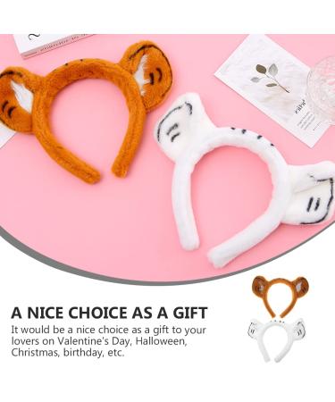 FOMIYES Tiger Ears Headband - 2 Pack Animal Ears for Parties & Costumes | Perfect Gift - Buy Online on GoSupps.com