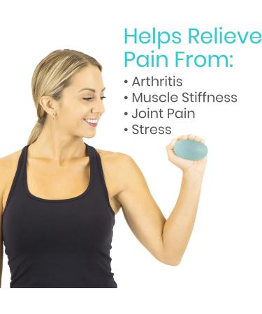 Vive Hand Squeeze Balls - Squishy Exercise Eggs Hand Therapy Stress Relief Arthritis  Grip Strength Therapy - Strength Trainer Equipment for Finger Wrist Carpal Tunnel - Squeezing Egg Trainer 4 - Buy Online on GoSupps.com