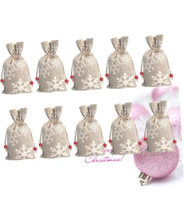 Abaodam Dining Table Decor 10pcs Christmas Decor Drawstring Christmas Jewelry Bags Bags Decorate Beam Port Storage Bag 23.00X13.00X0.20CM As Shown - Buy Online on GoSupps.com