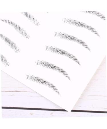 FOMIYES 6 Sheets Pairs Makeup Brow Sticker Stick on Brow Simulation Eyebrow 6d Eyebrow Stickers Disposable - Buy Online on GoSupps.com