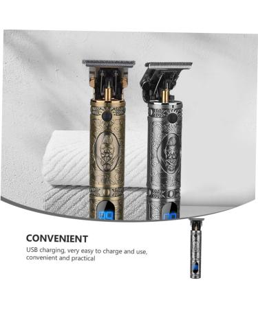 DOITOOL 1 Set Oil Head Hair Clipper Electric Clipper Beard Razor Beard Trimmer Rechargeable Hair Trimmer Clipper for Hair Cutting Clear Handbag Liquid Crystal Metal Man Clippers - Buy Online on GoSupps.com