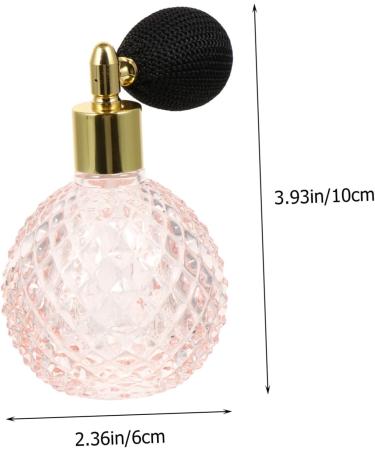 MAGICLULU 3 Sets Perfume Bottle Valentines Day Perfume Mister Vintage Small Perfume Style Pump Cologne Clear Mini Perfumes Makeup Oil Put Scent Old Pink Glass Travel Bulb Crystal - Buy Online on GoSupps.com
