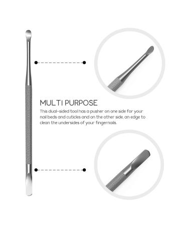 Professional Dual Sided Cuticle Pusher and Nail Cleaner by Sterling Beauty Tools - Stainless Steel Care Tool for Nails and Cuticles | 1 Count - Buy Online on GoSupps.com