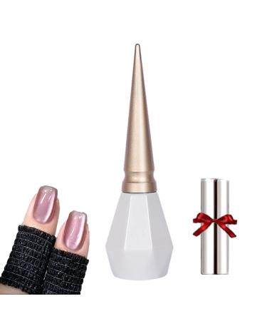 Rolita Gel Polish Rolita Nail Polish Cat Eye Gel Nail Polish Nude Ice-Clear Jade Gel Glitter Crystal Gel Nail Polish with Magnet Crystal Cat Eye Gel Polish Silver (Y-31)