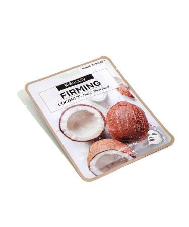K-BEAUTY FIRMING COCONUT FACIAL SHEET MASK