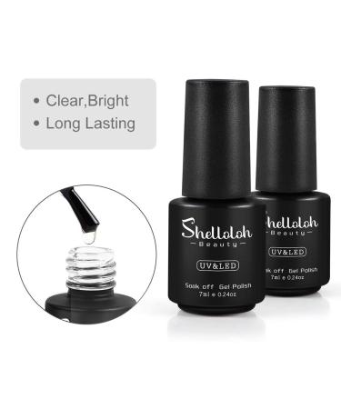 Gel Nail Polish Kit with 80W U V Light - Professional 10 Colors Set with Top/Base Coat, Rhinestones & Tools - DIY Salon Quality Manicure - VC0201 - Buy Online on GoSupps.com