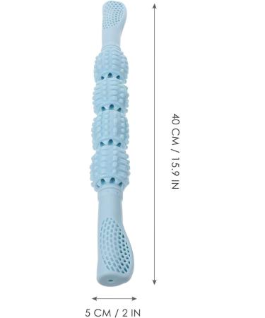 Massage Roller Stick - Deep Tissue Foam Muscle Therapy Wand for Neck & Legs | Pain Relief & Recovery (Blue) - Buy Online on GoSupps.com