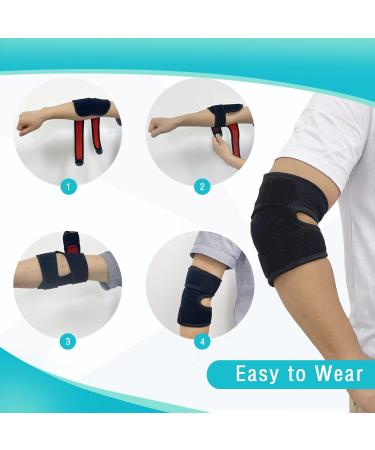 Elbow Brace for Tendonitis & Tennis Elbow Support | Arthritis Pain Relief & Sports Injury Recovery - Buy Online on GoSupps.com