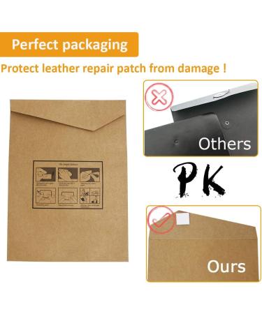 Sayopin Leather Repair Patch Kit - Self-Adhesive Tape for Furniture, Car Seats, Couches - 8x11 Inch, Black - 3 Pcs - Buy Online on GoSupps.com