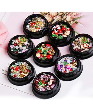 Dwqnvf Nail Colorful Nail Christmas Rhinestone Series 3D Manicure Nail Art Decor DIY Rivet Studs Pearl Jewelry SD-01 - Buy Online on GoSupps.com