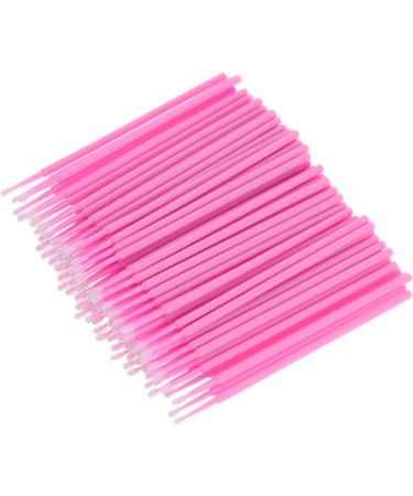 100 PCS Pink Disposable Micro Applicator Brushes for Eyelash Extensions and Makeup Application - Buy Online on GoSupps.com