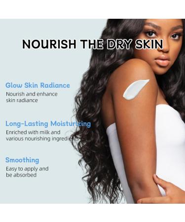 Wenrny Milk Body Lotion 7.1 Oz Hydrating Shea Butter Vitamin E Body Care Moisturizer for Deeply Hydrating Soften Skin and Reveal Skin Radiance Moisturizing Milk Body Cream for All Skin Types 1 PCS - Buy Online on GoSupps.com
