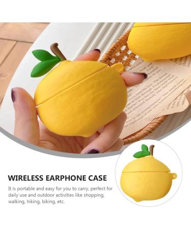 UKCOCO 1Pc Lemon Headphone Case Silicone Earbud Case Earphone case Skin Earphone case Protector Leather Protector Silicone Wireless Earphone Cover Pro2 Plastic case Printing Silica Gel Yellow 8x7.5x4cm - Buy Online on GoSupps.com