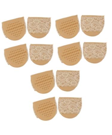 6 Pairs Pad for Shoes High Heel Shoe Pad High Heel Pad Half Insole Forefoot Pad/814 Khaki