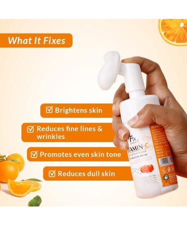 PUB Vitamin C Foaming Face Cleanser 100ml | Exfoliating Face Wash for Women & Men | Evens Skin Tone Reduces Fine Lines & Wrinkles - Buy Online on GoSupps.com