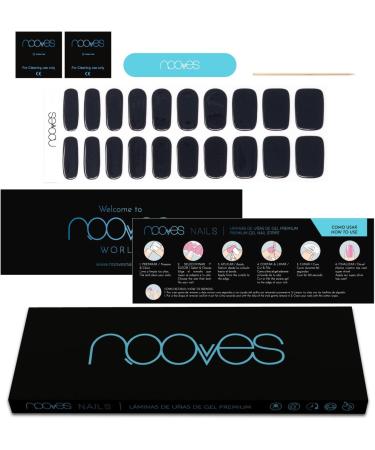  NOOVES NOOVES - Pack of 20 Lady of Midnight Black Nail Gel Sheets - Buy Online on GoSupps.com
