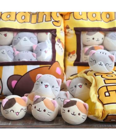 HXPLN Cute Snack Pillow Cat Plush with Kitty Dolls - Creative Gift for Teenagers Girls Children - Buy Online on GoSupps.com