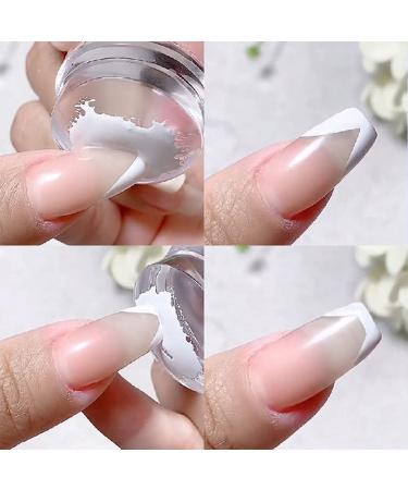 French Nails Jelly Cream Silicone Nail Art Stamper - Multi Pink - Buy Online on GoSupps.com