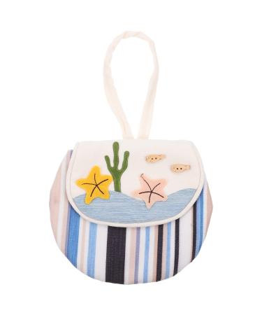 Heallily sanitary napkin bag fabric art menstruation pad holder nice women towel holder coin wallet wallet wallet for outdoor travel agency sorted color 3.
