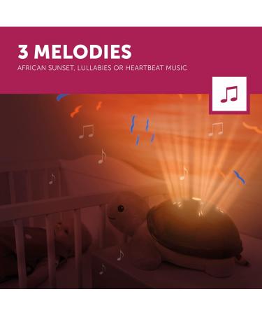 Zazu Tim the Turtle Projector - Portable Baby Night Light & Sunset Projector with 3 Calming Melodies | Gentle Brightness & Auto Shut-Off - Buy Online on GoSupps.com