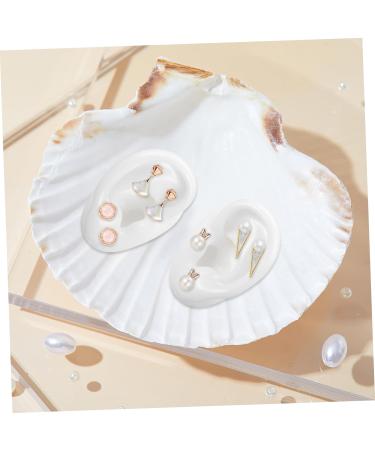 Buy 8 Pairs Artificial Ear Earrings Backs - Perfect for Studs Displays & Corrections - Soft White Models for Kids & Adults - International Shipping Available - Buy Online on GoSupps.com