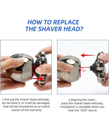 5 in 1 Electric Head Shaver for Men - 7D Floating Cutter IP68 Waterproof USB Charging - Ideal for Bald Heads & Beard Grooming - Buy Online on GoSupps.com