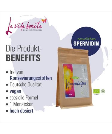 100% Fresh Organic Wheat Germ 200g - Vegan Superfood with Natural Spermidine | Gently Produced & Lactose-Free - Buy Online on GoSupps.com