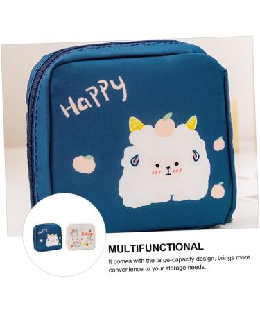 Healeved Mini Money Exchange & Makeup Bag 6-Piece Cotton Pocket Storage for Napkins Change & Essentials | Portable & Large Capacity | White Marinex 12.5x12cm - Buy Online on GoSupps.com