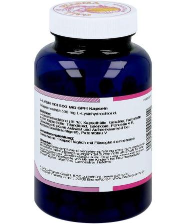 Buy L-Lysine 500 mg Capsules - 100 Count | Fast International Shipping - Buy Online on GoSupps.com