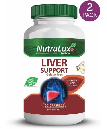 NutruLux Liver Support - Halal Vegan Gelatin Free Capsules for Liver Health 50 Mg Terminalia Arjuna Daily Wellness Support Supplement 120 Capsules (Pack of 2) - Buy Online on GoSupps.com