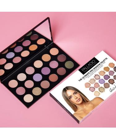 Palladio Ultimate Pro Eyeshadow Palette by Shannon De Lima | 18 High-Pigmented Shades - Matte, Shimmer, Metallic, Satin | Vegan & Talc-Free Formula | Long-Lasting & Easy to Blend - Buy Online on GoSupps.com