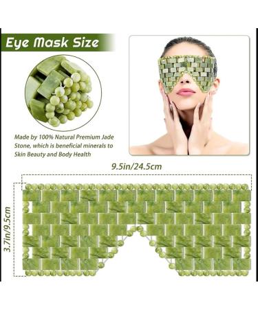  benshop Jade cooling eye treatment or jade eye massager natural jade eye mask cooling and soothing properties - Buy Online on GoSupps.com