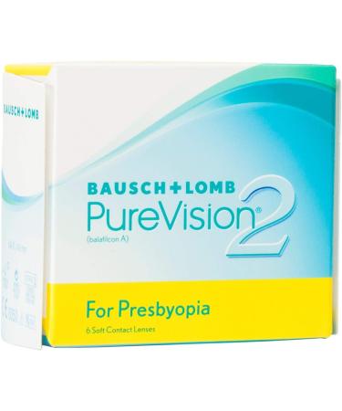 Buy Bausch + Lomb PUREVISION 2 Monthly Lenses for Presbyopia | Thin Varifocal Contact Lenses - 6 Pack BC 8.6 mm Dia 14 -2.5 D High Add - Buy Online on GoSupps.com