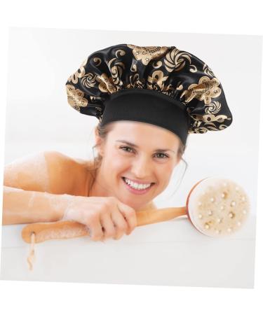 PLAFOPE Satin Sleep Cap Set - Elastic Headband & Broadside Shower Cap - Girls Hair Ties - 26x26cm - 2pcs - Buy Online on GoSupps.com