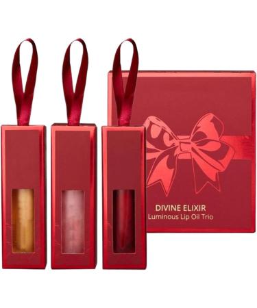Lip Oil Set 3Piece Volumizing Moisturizing Long Lasting Moisturizing For Womens Lips For Woman Girls Girlfriend Daily Use Travel Dating Work Commuting Party - Buy Online on GoSupps.com