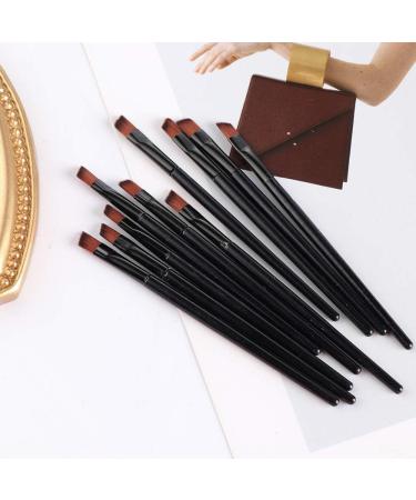 10PCS Eyebrow Brush Set - Premium Angled Synthetic Blending Makeup Brushes for Perfect Eyebrow & Eyeshadow Application - International Shipping Available - Buy Online on GoSupps.com