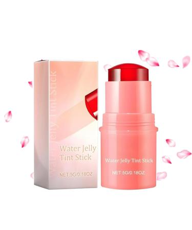 Milk Jelly Blush Milk Blush Stick Milk Jelly Blush Stick Milk Makeup Jelly Tint Water Jelly Tint Stick Sheer Lip & Cheek Stain Finish (Coral)