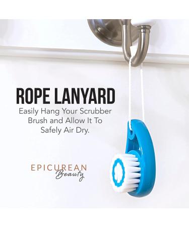 Epicurean Beauty Mini Soft Scrubber Face Brush - Pink | Gentle Manual Exfoliation - Buy Online on GoSupps.com
