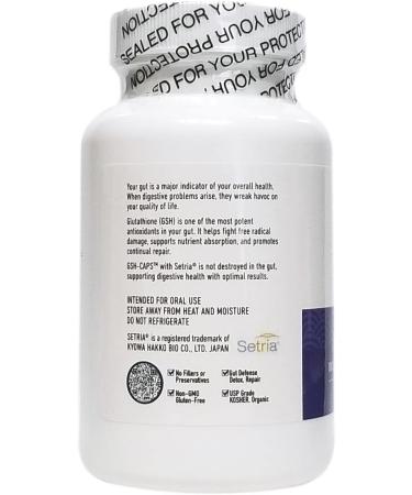 GSH CAPS - Digestive Health - GLUTATHIONE - 100 Capsules - Buy Online on GoSupps.com