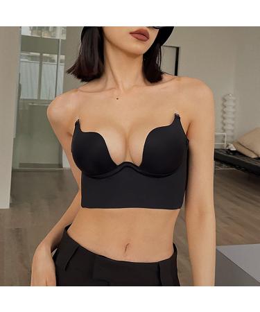 2024 AI Women's Low Back Bras - U-Shape Ironing Bras Versatile Changeable Carriers Black Pack Size L - Buy Online on GoSupps.com