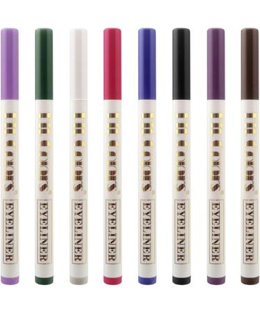 8 Colors Matte Liquid Eyeliner Pencil Long Lasting Waterproof Quick Drying Colored Eyeliner Makeup Tool for Women Eyeliner Smudge-Proof Eyeliner - Buy Online on GoSupps.com