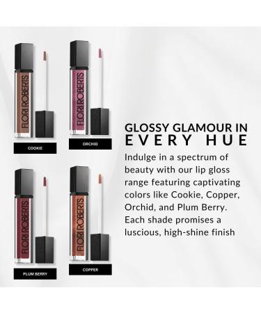 Flori Roberts Mineral Base Lip Shine - Vibrant Lip Gloss for Women of Color Non-Sticky Long Wear High Shine Finish in Copper - Buy Online on GoSupps.com