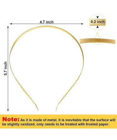 24-Piece Metal Headbands | DIY Craft Hair Bands for Men & Women - Black, Silver, Gold | Plain Thin Bulk Headband Accessory - Buy Online on GoSupps.com