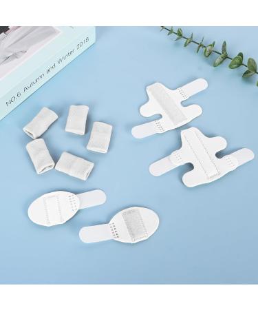 Buy Lollanda Finger Splints & Supports - 2-Piece Splints & 5-Piece Elastic Protectors for Arthritis & Injuries - Adjustable Brace for Swollen Fingers (Gray) - International Shipping Available - Buy Online on GoSupps.com
